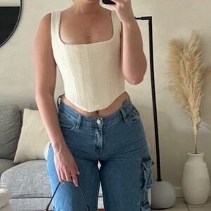 Oh Polly whool corset ivory size 2